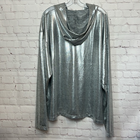 Savage X Fenty Chain Reaction Hooded Long Sleeve Tee - Picture 11 of 14